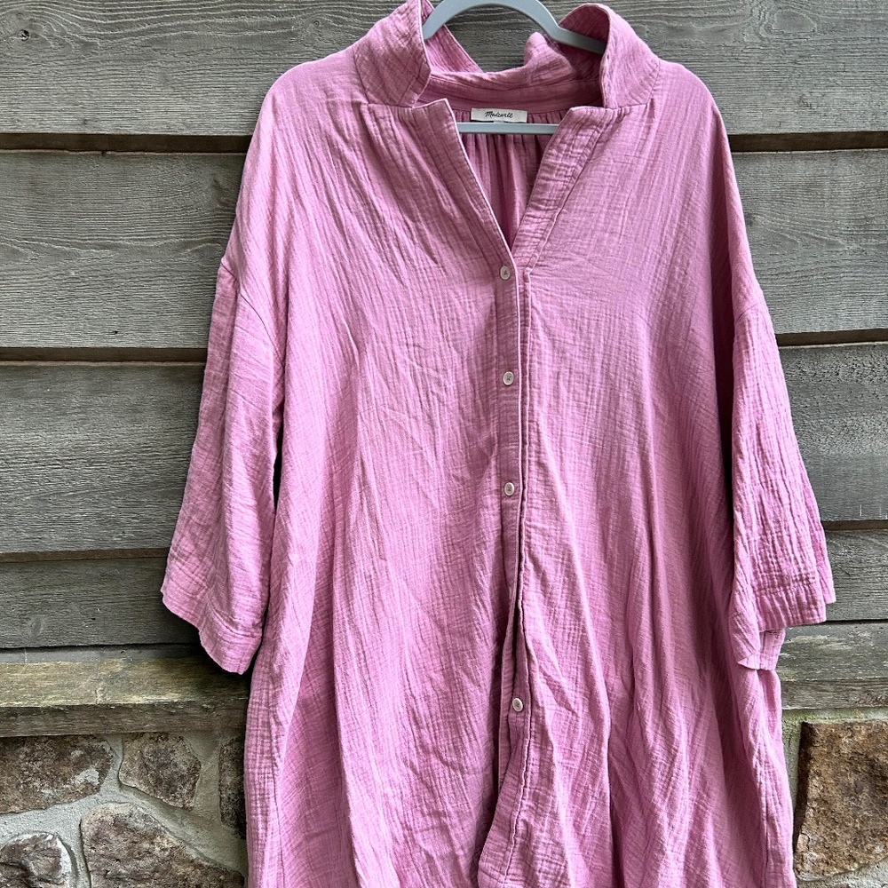 Madewell Pink Beach Coverup - XL
